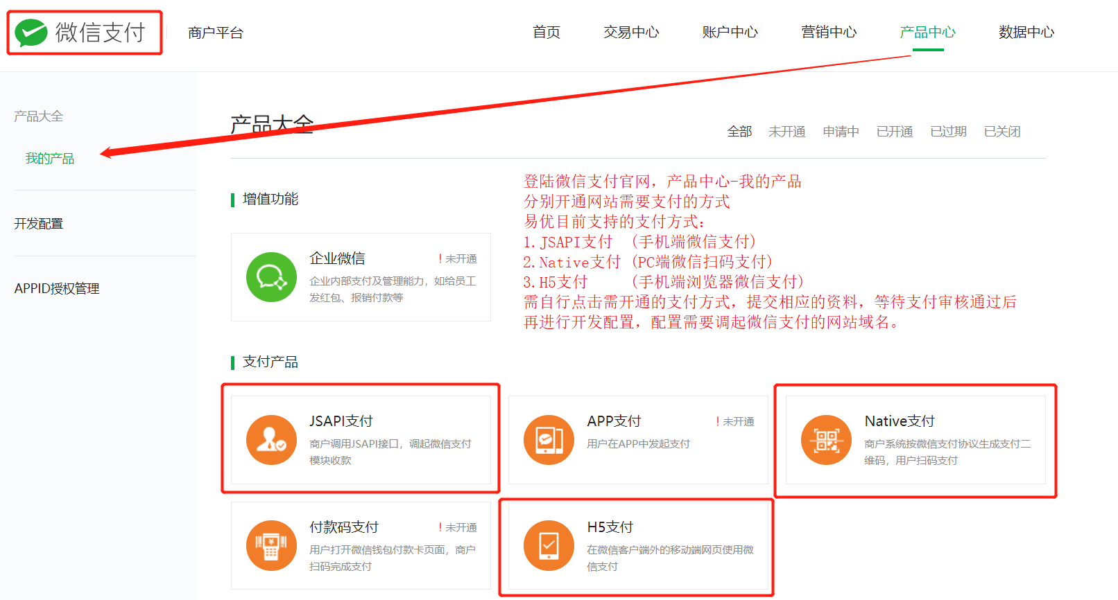 微信支付申請(qǐng)步驟與ebuycms的配置